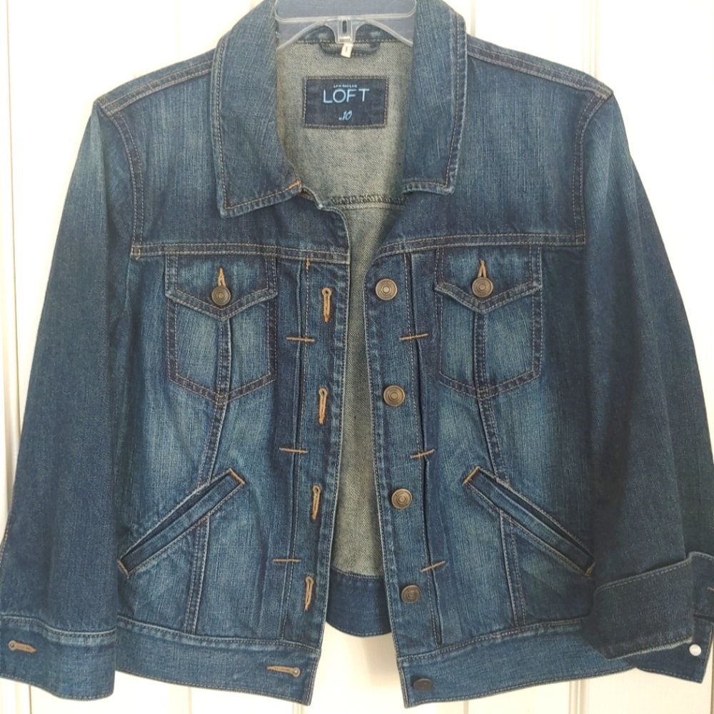 SZ 10 Loft by Ann Taylor Denim Jacket